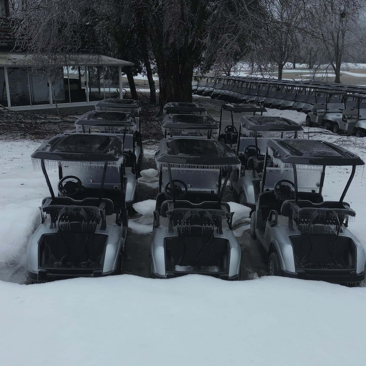 What a week! We received significant tree damage on the course, especially around the clubhouse and the north course.
Outside of trees the course was not damaged, and the greens are still looking great π
Weβre happy to report that everyoneβs favourite trees on 6 north and 9 south received no damage from the storm π
As we wait on power to be restored our crew is out cleaning up the damaged trees and getting the course ready for the season!