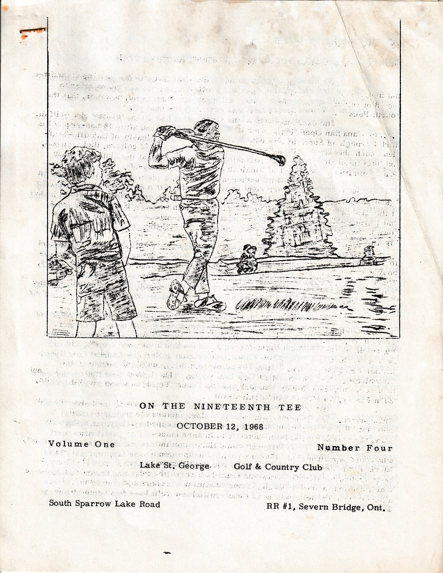 We recently found a collection of old club newsletters from the 1960s!
This edition was from October 1968, 57 years ago! #PlayTheLake