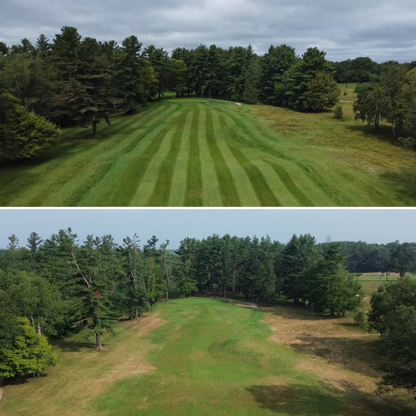 Same angle, 1 year apart!
Weβve seen very little rain this summer. Enjoy the firm and fast conditions while they last π₯π
The stripes will be back soon!
#PlayTheLake