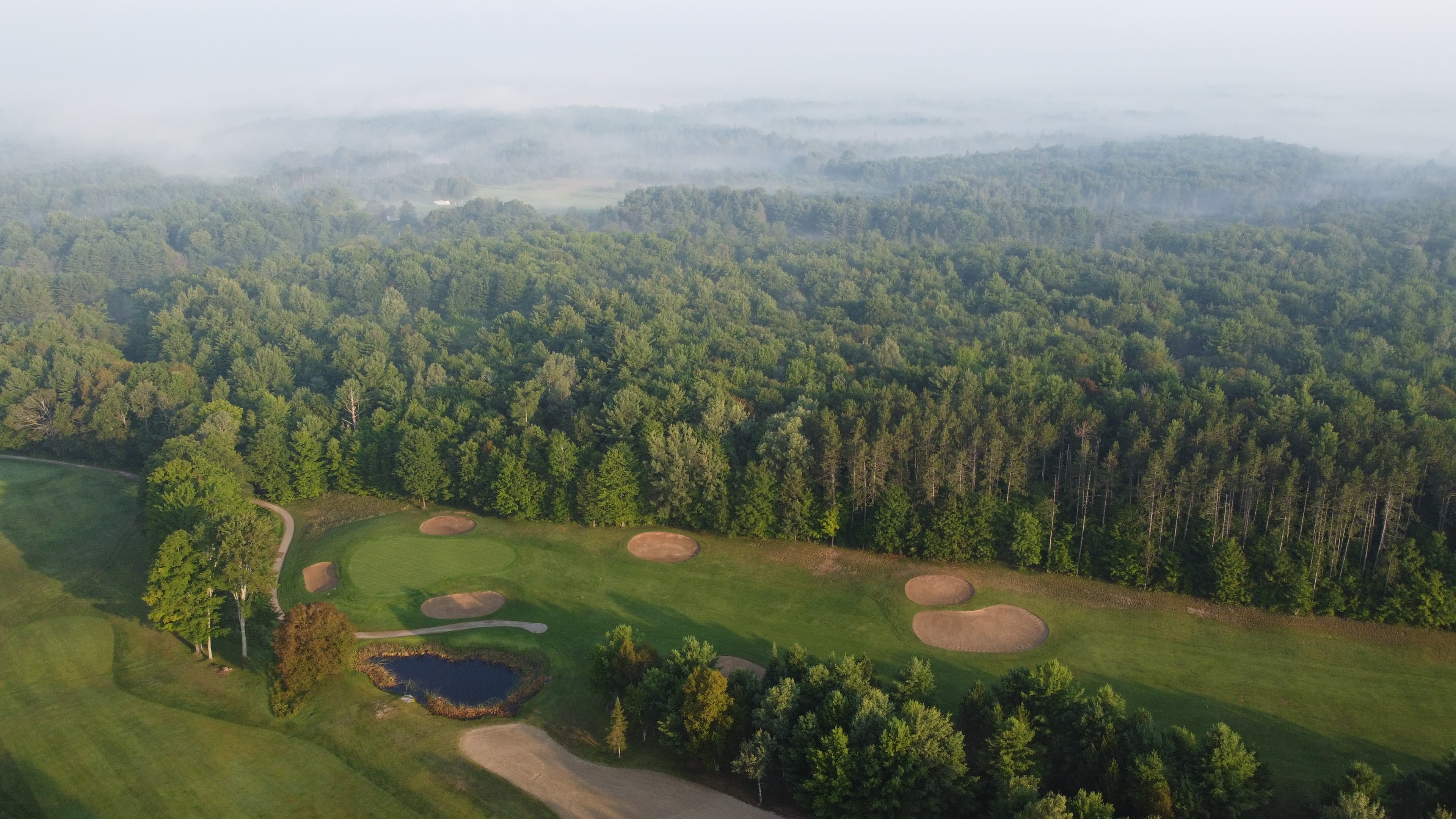 Drone image of Lake St. George