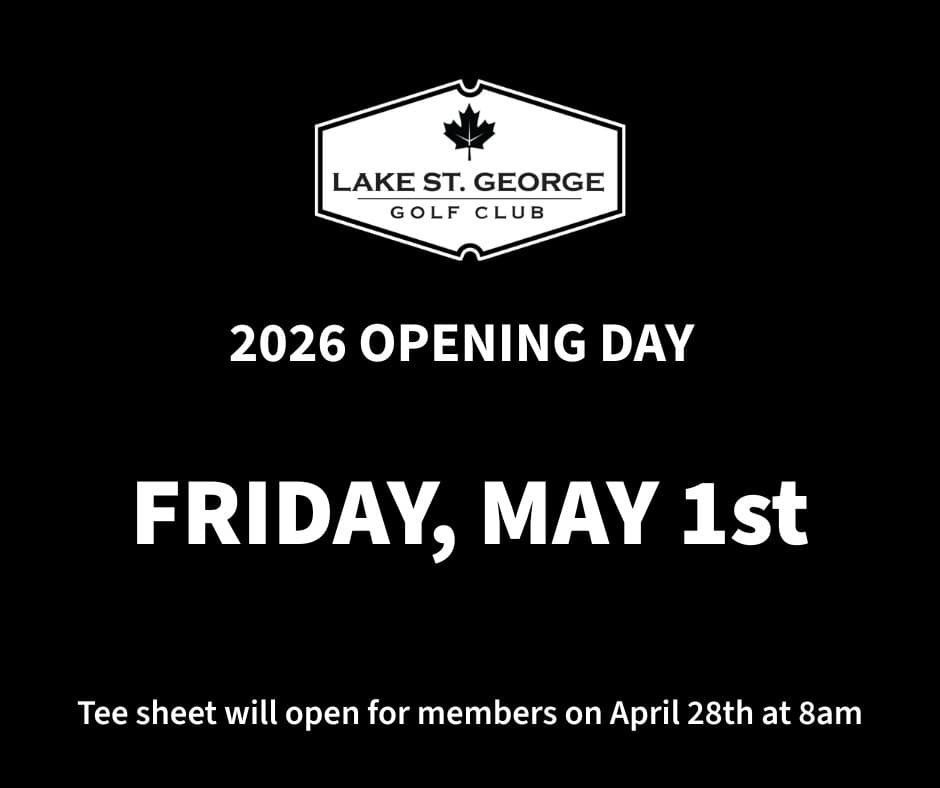 Golf season is almost here π₯
Our tentative opening day is May 1st! Hoping for some nice weather to dry the course out!