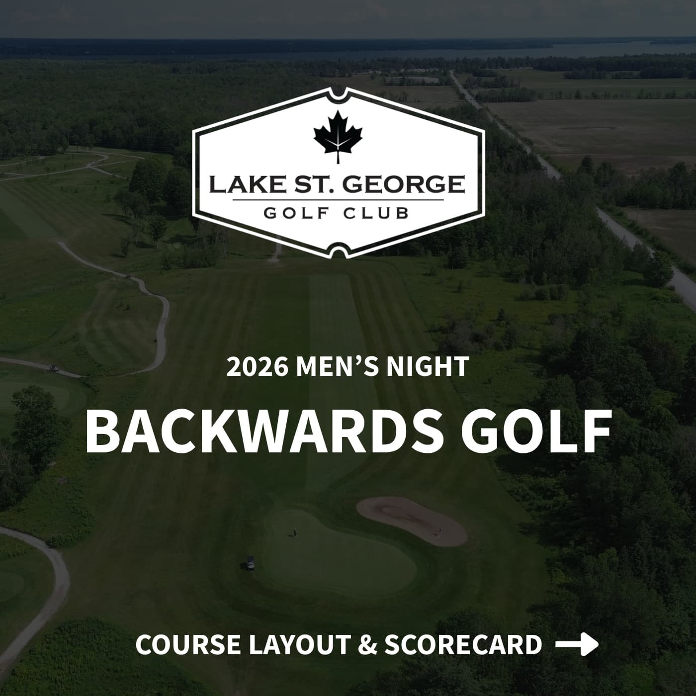 The course is set for Backwards Golf π₯
22 Holes
15 Par 3s
5 Par 4s
2 Par 5s
#PlayTheLake