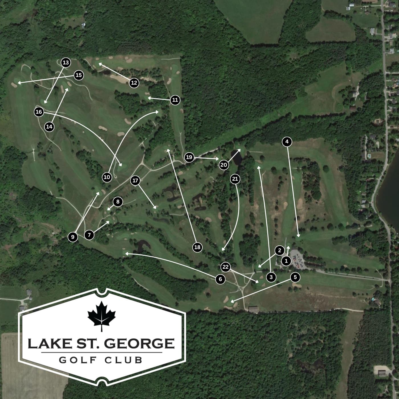The course is set for Backwards Golf π₯
22 Holes
15 Par 3s
5 Par 4s
2 Par 5s
#PlayTheLake