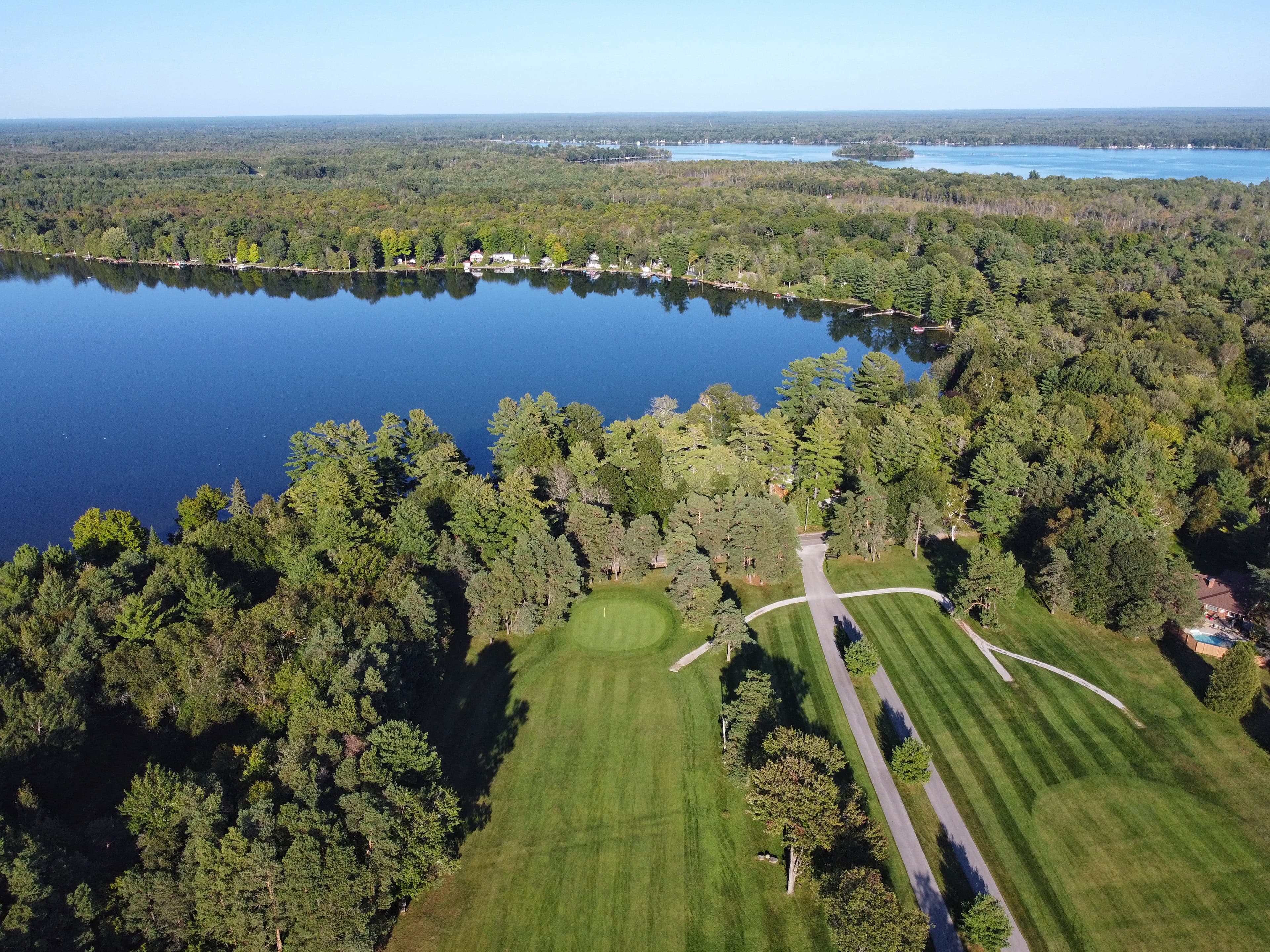 Drone image of Lake St. George