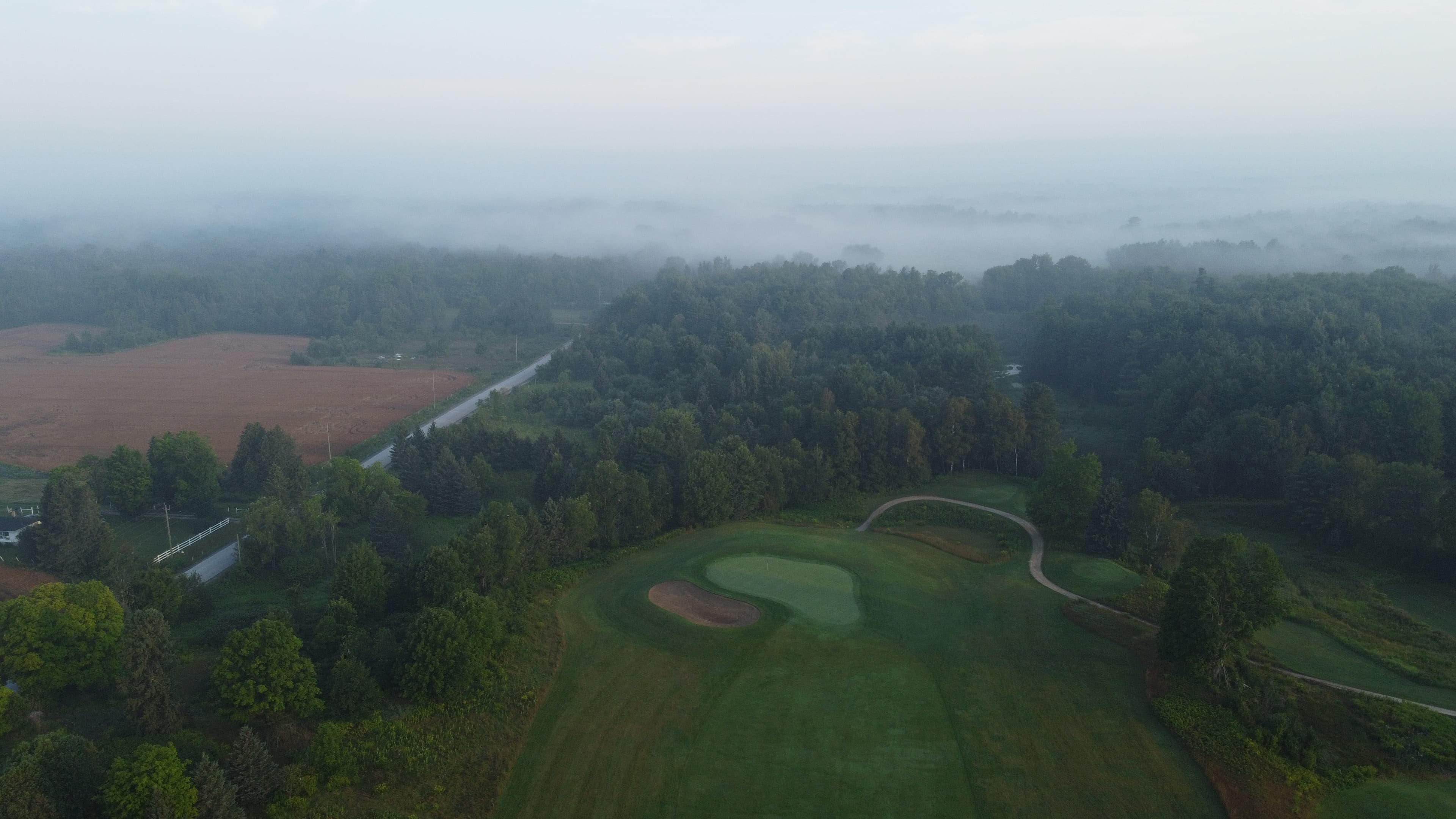Drone image of Lake St. George