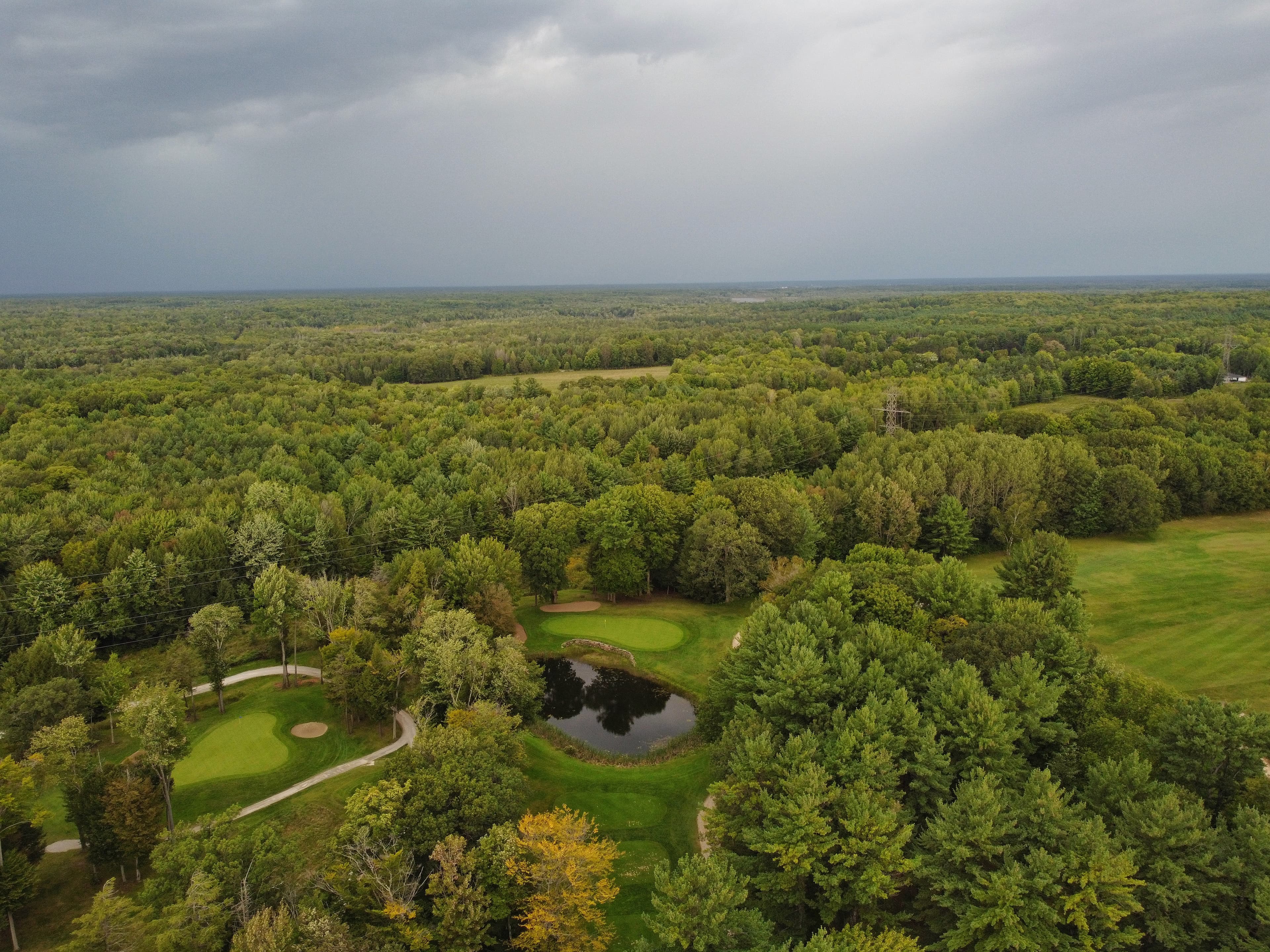 Drone image of Lake St. George