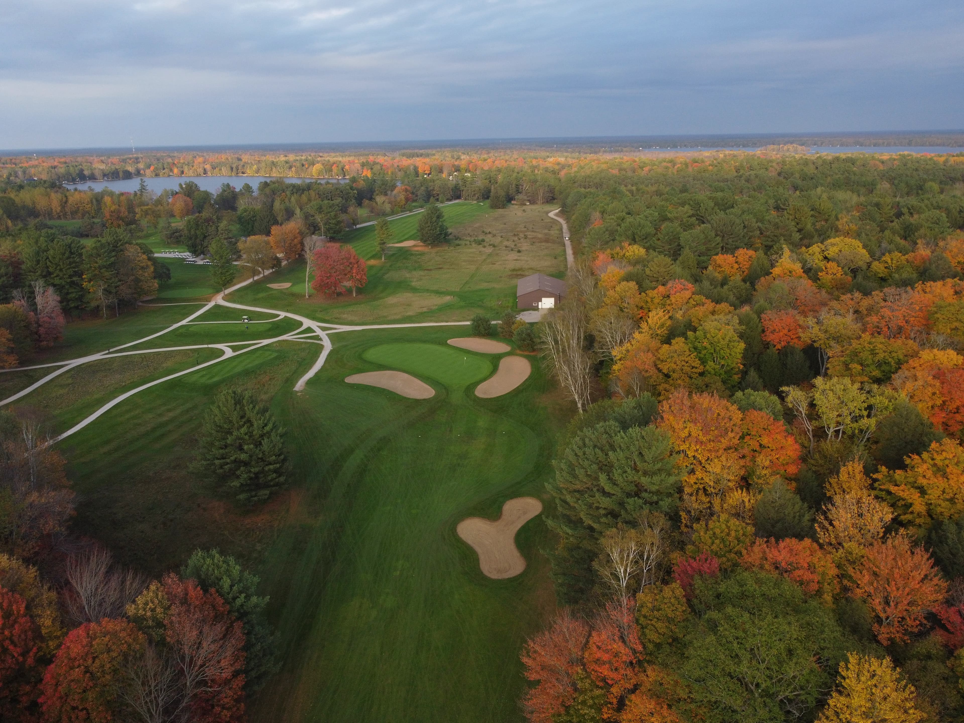 Drone image of Lake St. George