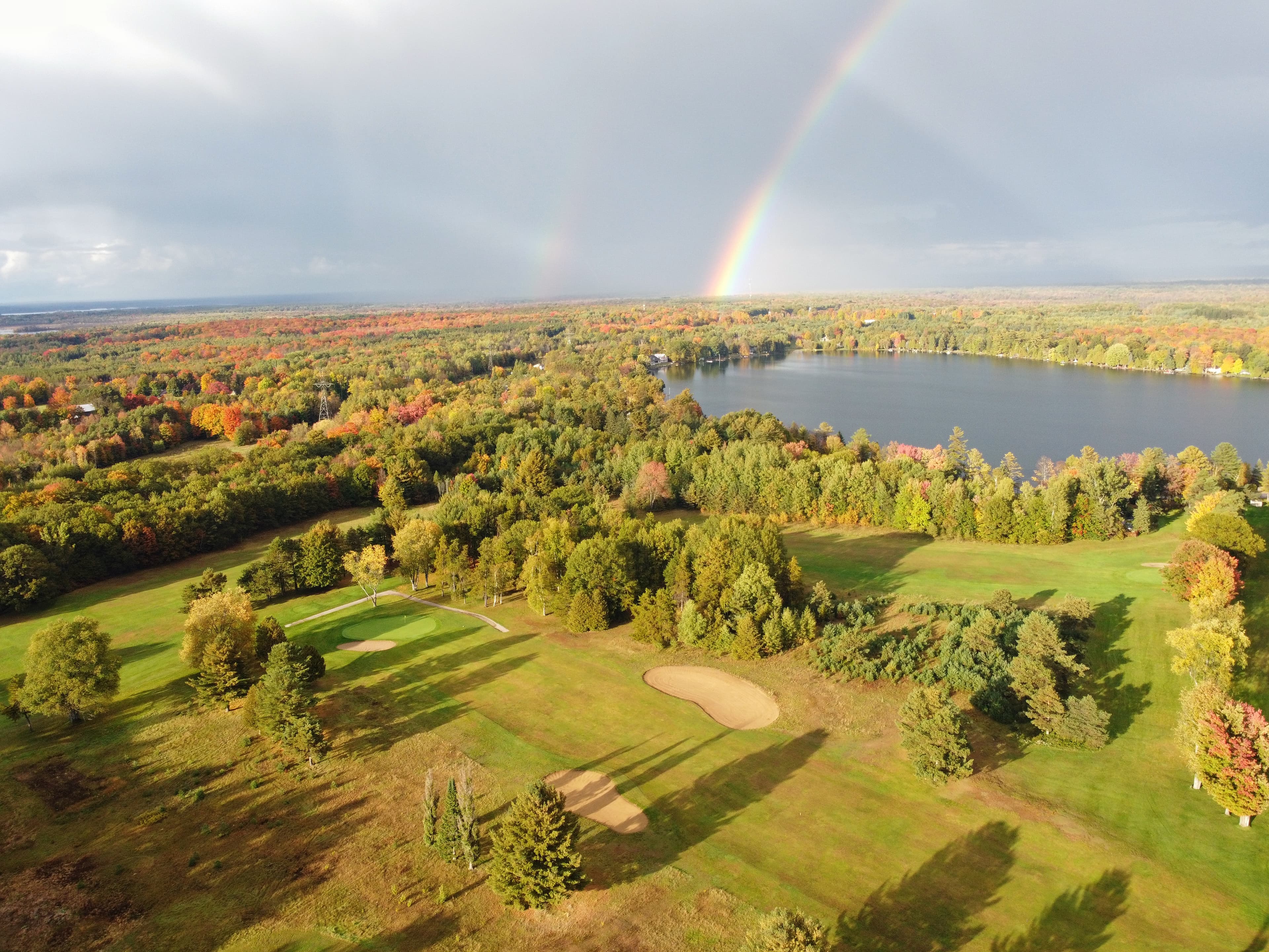 Drone image of Lake St. George